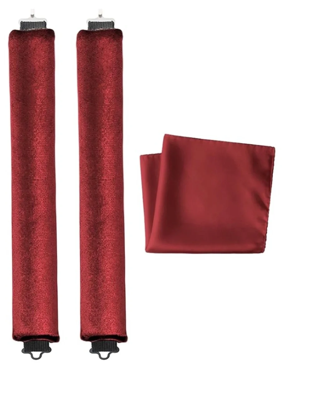Heatless Hair Curler Rods Set 2Pcs Velvet Foam Hair Rollers and Satin Hair Scarf